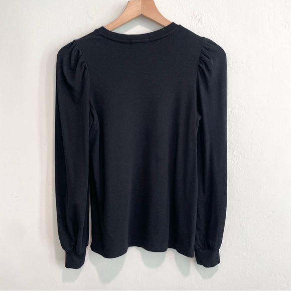 Marine Layer Lexi Rib Puff Long Sleeve Top - Picture 9 of 11